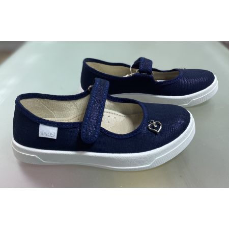 Туфли текстильные тапочки 321-893 синие