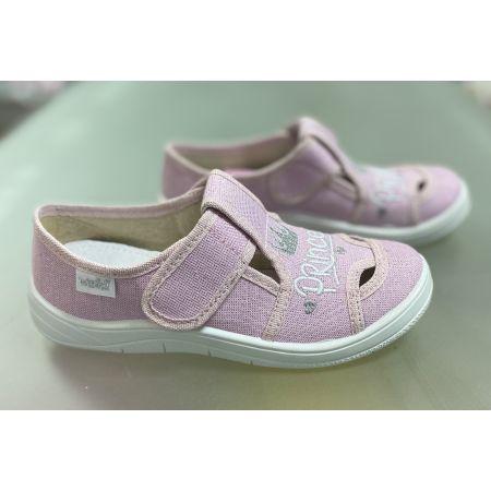 Туфли тапочки текстильные розовые 268-872 Міла