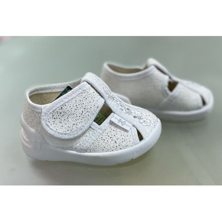 Туфли тапочки текстильные серебро 334-550 Merlin