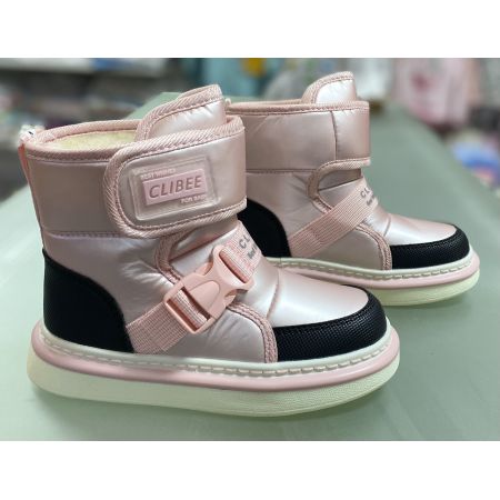 Ботинки зимние HB526 розовые