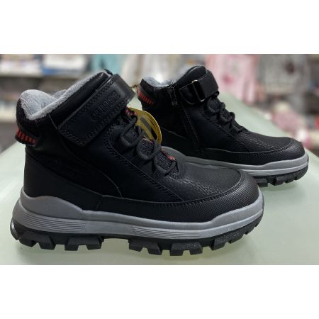 Черевики зимові HC562 чорні з червоним
