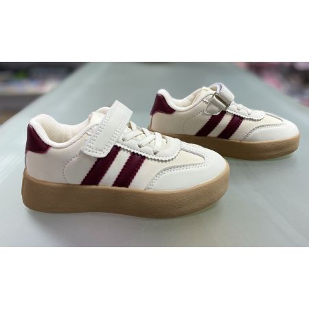 Кроссовки самба LB822/LC823 бежевый бордо