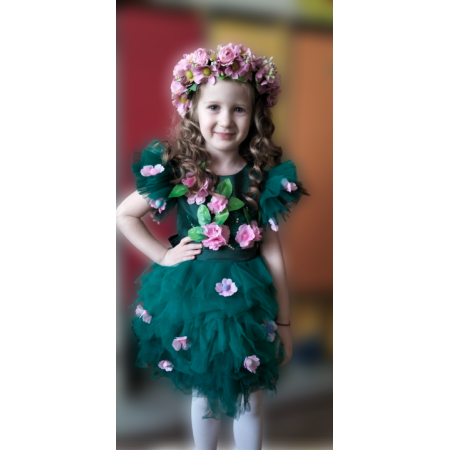 Карнавальний костюм Весна смарагд