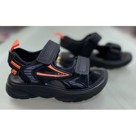 Босоніжки 2209-1 black/orange