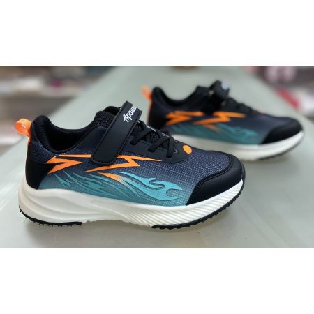 Кроссовки G1856 голубо-оранжевые