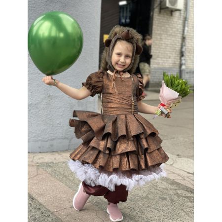 Carnival costume hedgehog for girls