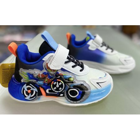 Кросівки біло блакитні LB1150 підсвітка