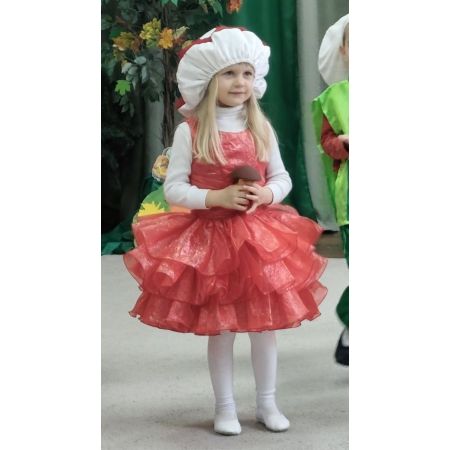 Карнавальный костюм Гриб Мухомор для девочки рюша